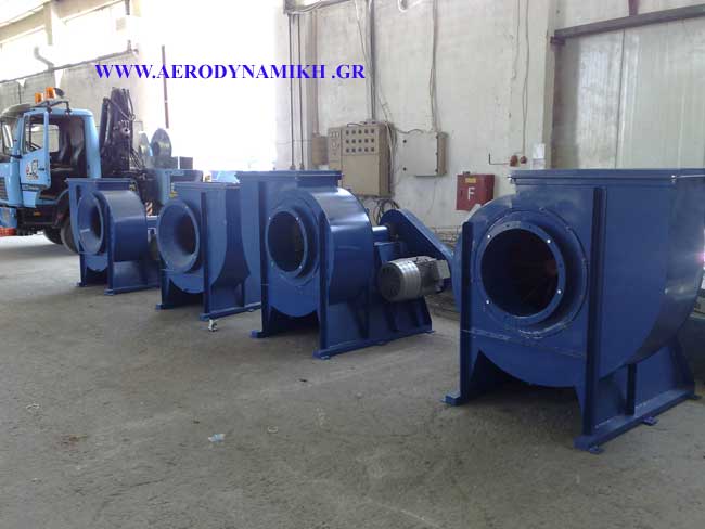 Centrifugal fan, industrial type