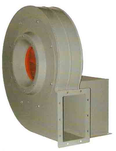 Centrifugal fan with backward curved wheels direct-indirect