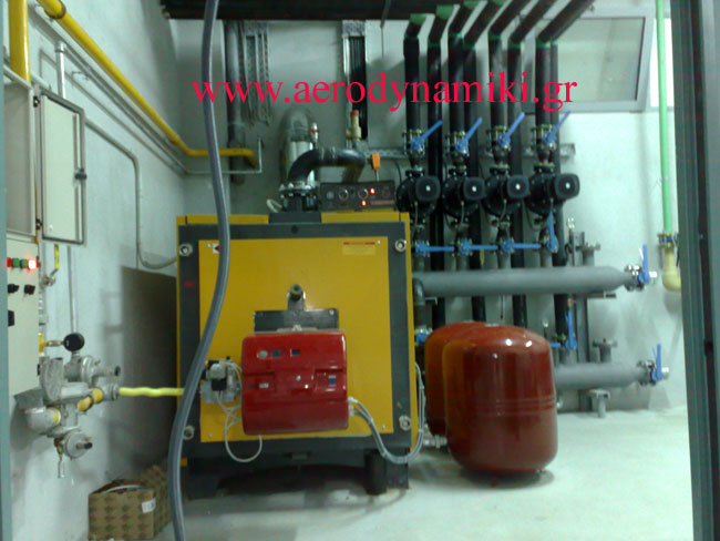 Installation of gas boiler