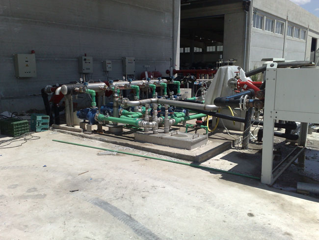 Plant cooling with chillers