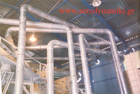 Installation of airducts  for ginning mill