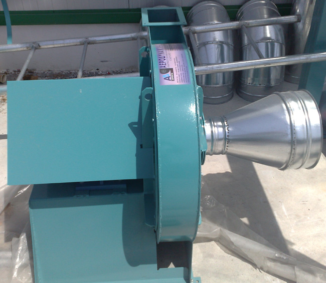 Centrifugal fan high pressures.