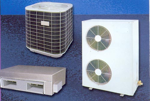 Heat pump low profile ducted unit